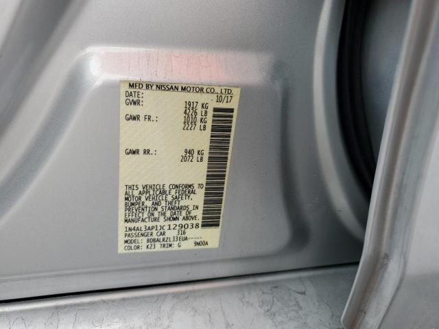 1N4AL3AP1JC129038 - 2018 NISSAN ALTIMA 2.5 SILVER photo 12