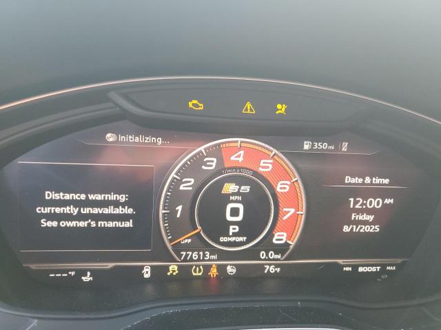 WAUC4CF57JA052496 - 2018 AUDI S5 PRESTIGE Szary zdjęcie 9