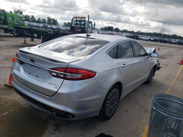 3FA6P0D90JR205825 - 2018 FORD FUSION TITANIUM/PLATINUM SILVER photo 3