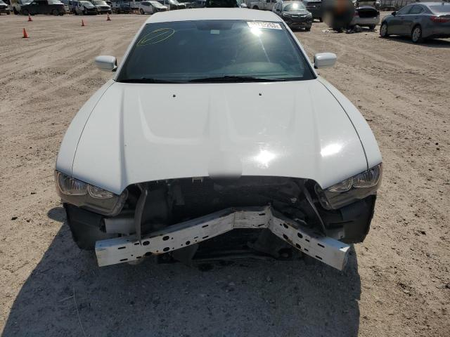 2B3CL3CG0BH587055 - 2011 DODGE CHARGER WHITE photo 5