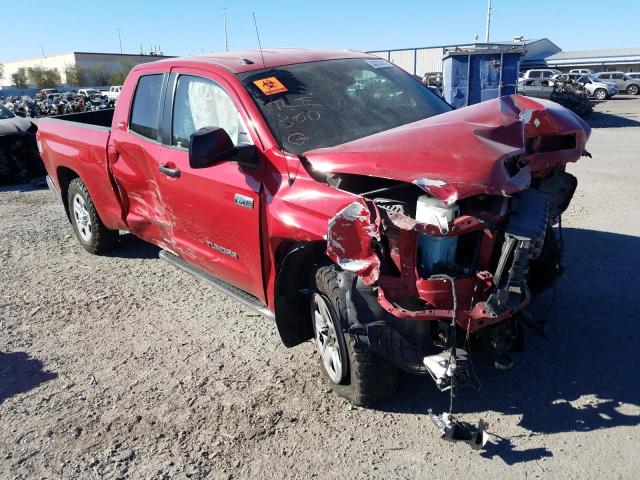 5TFUY5F12JX761208 - 2018 TOYOTA TUNDRA DOUBLE CAB SR/SR5 RED photo 1