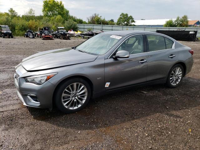 JN1EV7AR7KM558097 - 2019 INFINITI Q50 LUXE GRAY photo 1