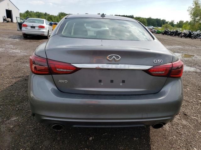 JN1EV7AR7KM558097 - 2019 INFINITI Q50 LUXE GRAY photo 6