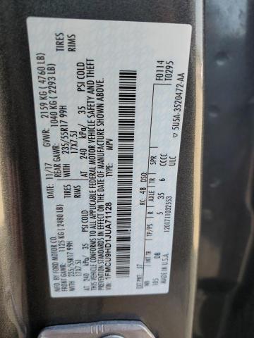 1FMCU9HD1JUA71128 - 2018 FORD ESCAPE SEL Grau Foto 13