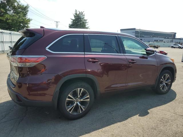 5TDJKRFH3GS351881 - 2016 TOYOTA HIGHLANDER XLE Bordo fotoğraf 3