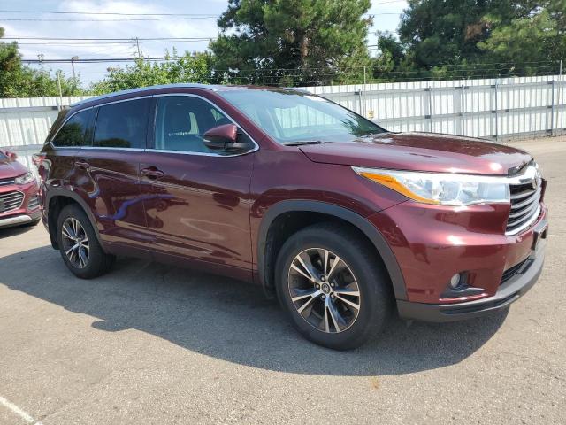 5TDJKRFH3GS351881 - 2016 TOYOTA HIGHLANDER XLE Bordo fotoğraf 4