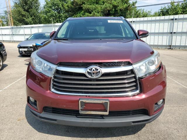5TDJKRFH3GS351881 - 2016 TOYOTA HIGHLANDER XLE Bordo fotoğraf 5