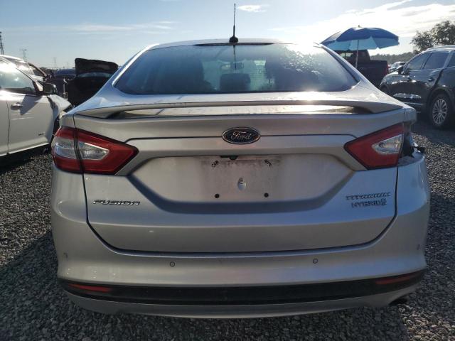 3FA6P0RU7FR283071 - 2015 FORD FUSION TITANIUM HEV SILVER photo 6