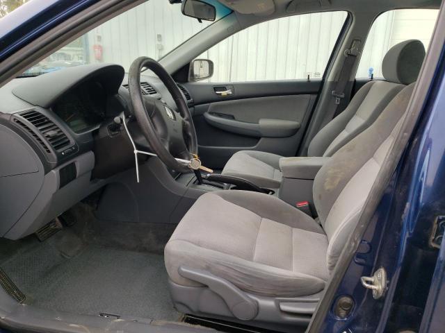 1HGCM56425L003594 - 2005 HONDA ACCORD LX BLUE photo 7