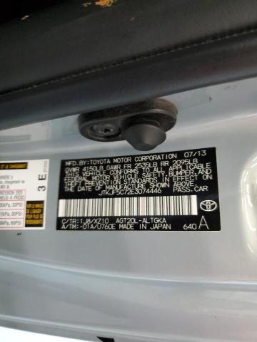 JTKJF5C72E3074446 - 2014 TOYOTA SCION TC 银色 照片 12