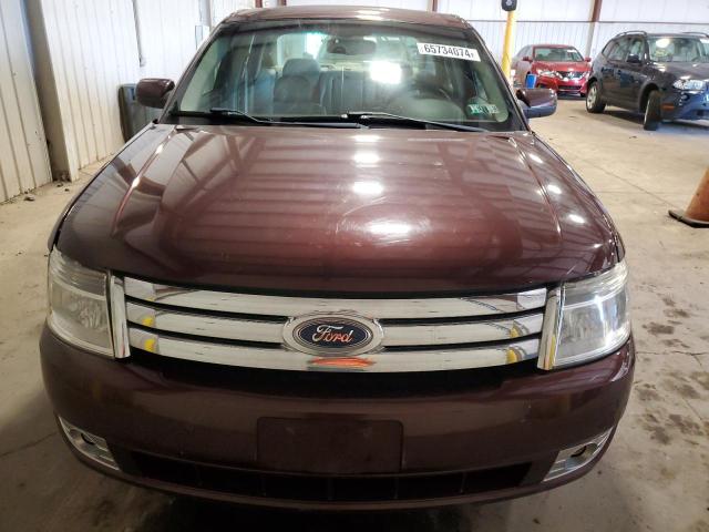 1FAHP24W99G101279 - 2009 FORD TAURUS SEL BURGUNDY photo 5