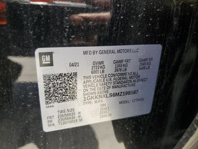 1GKKNXLS6MZ198587 - 2021 GMC ACADIA DENALI 黑色 照片 14