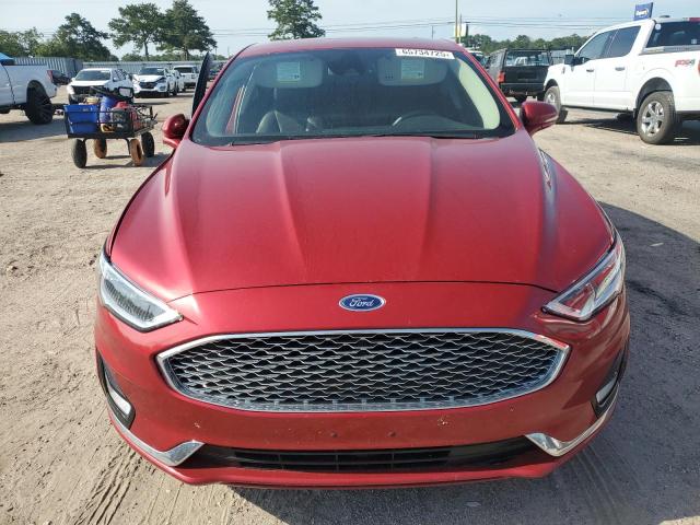 3FA6P0RUXLR100239 - 2020 FORD FUSION TITANIUM Qırmızı foto 5