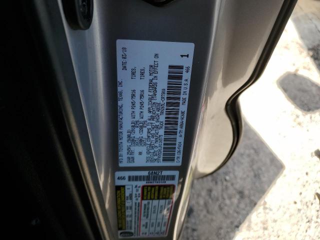 5TFRX5GN1JX116575 - 2018 TOYOTA TACOMA ACCESS CAB Gümüş fotoğraf 10