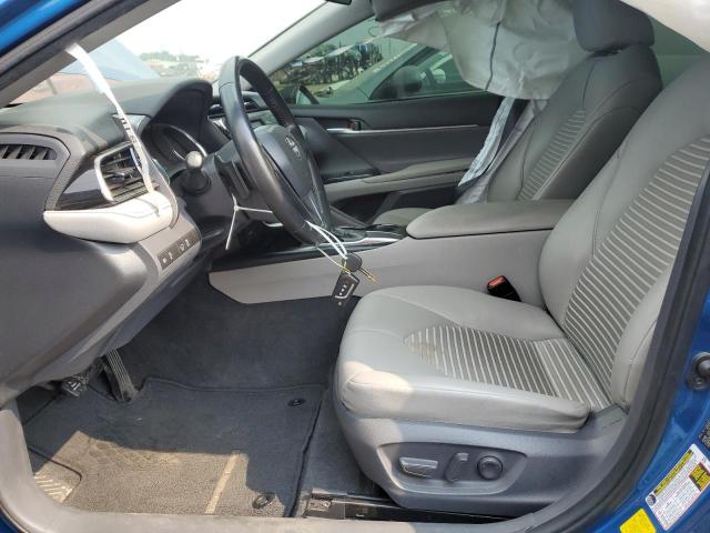 4T1B11HK8KU278010 - 2019 TOYOTA CAMRY L BLUE photo 7