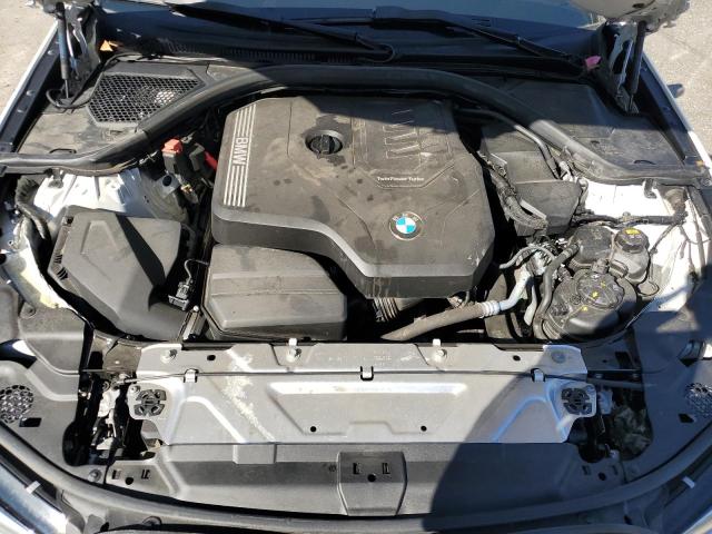 3MW5R1J05L8B04457 - 2020 BMW 330I WHITE photo 11