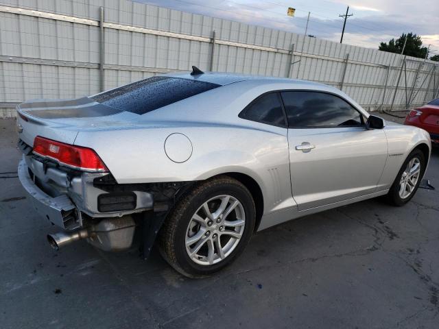 2G1FB1E34F9160872 - 2015 CHEVROLET CAMARO LS SILVER photo 3