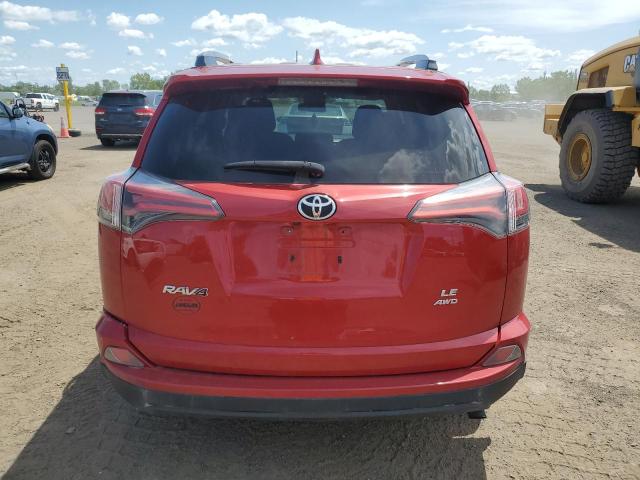 2T3BFREV9HW550952 - 2017 TOYOTA RAV4 LE წითელი ფოტო 6