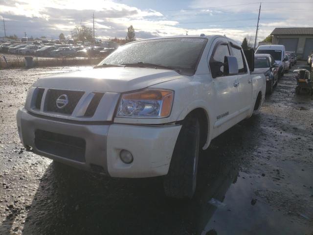 1N6AA0EC3DN309097 - 2013 NISSAN TITAN S WHITE photo 2