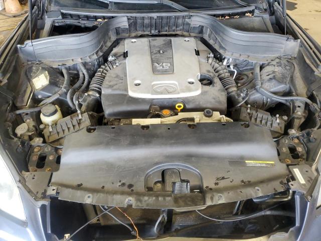 JNKAJ09F08M360512 - 2008 INFINITI EX35 BASE GRAY photo 11