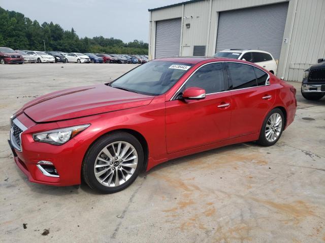 JN1EV7BR1MM754280 - 2021 INFINITI Q50 LUXE RED photo 1