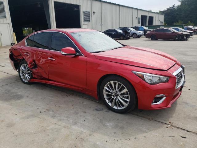 JN1EV7BR1MM754280 - 2021 INFINITI Q50 LUXE RED photo 4