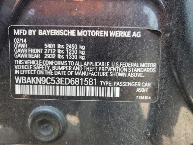 WBAKN9C53ED681581 - 2014 BMW 550 I BLACK photo 13