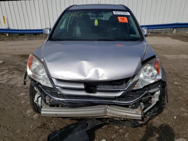 5J6RE4H74BL043365 - 2011 HONDA CR-V EXL SILVER photo 5