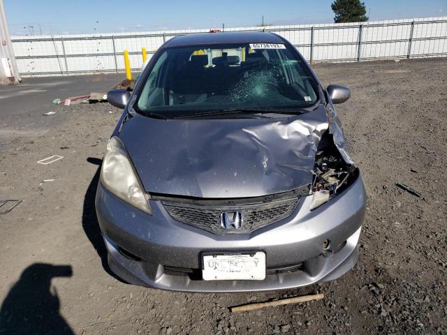 JHMGE88489S013763 - 2009 HONDA FIT SPORT SILVER photo 5