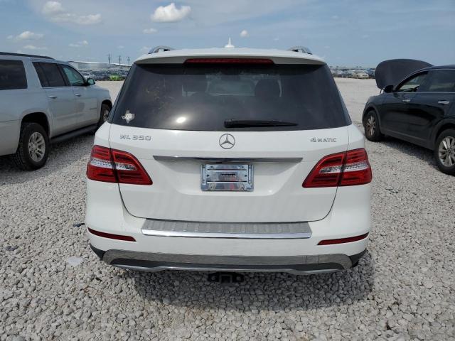 4JGDA5HBXEA291556 - 2014 MERCEDES-BENZ ML 350 4MATIC WHITE photo 6