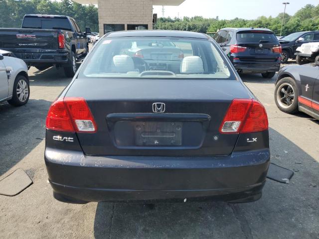 2HGES16504H541514 - 2004 HONDA CIVIC LX BLACK photo 6