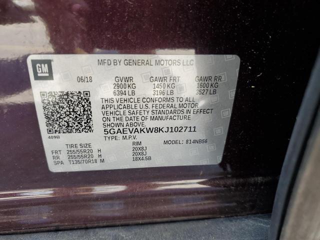 5GAEVAKW8KJ102711 - 2019 BUICK ENCLAVE ESSENCE Mor fotoğraf 13