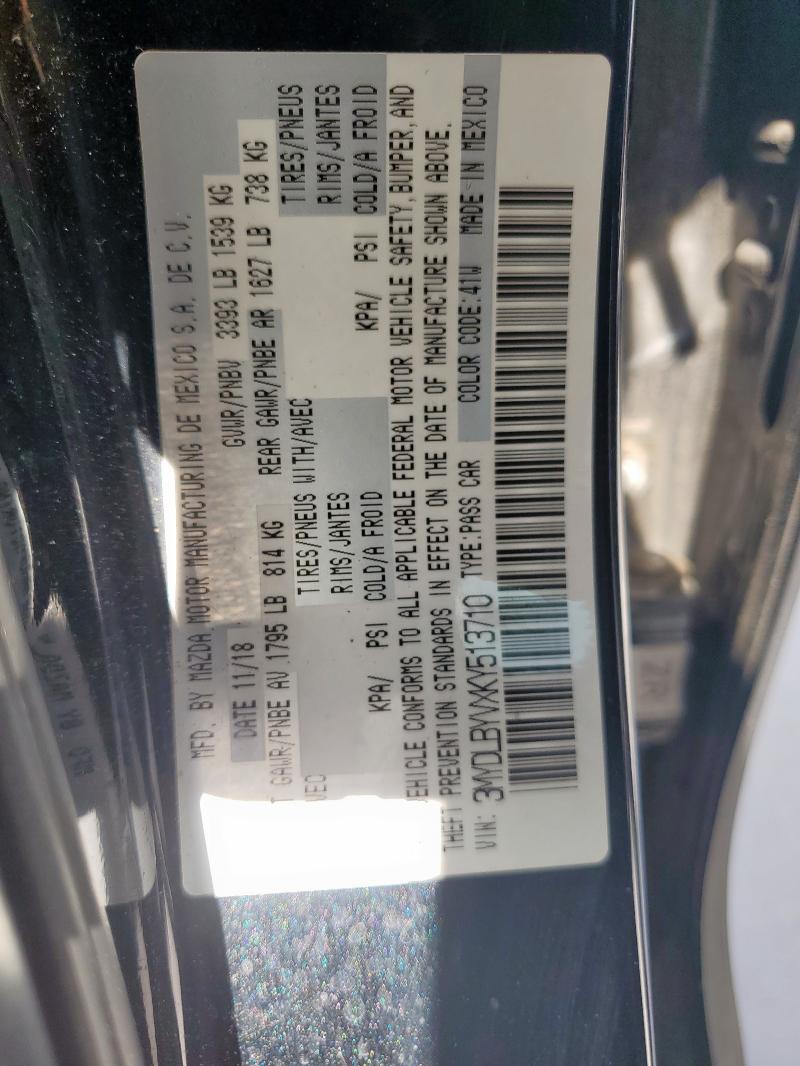 3MYDLBYVXKY513710 - 2019 TOYOTA YARIS L Qara foto 13