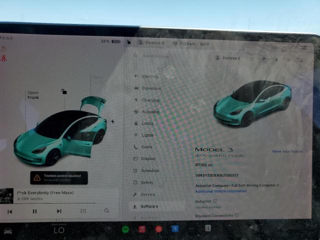 5YJ3E1EA9LF590517 - 2020 TESLA MODEL 3 WHITE photo 9