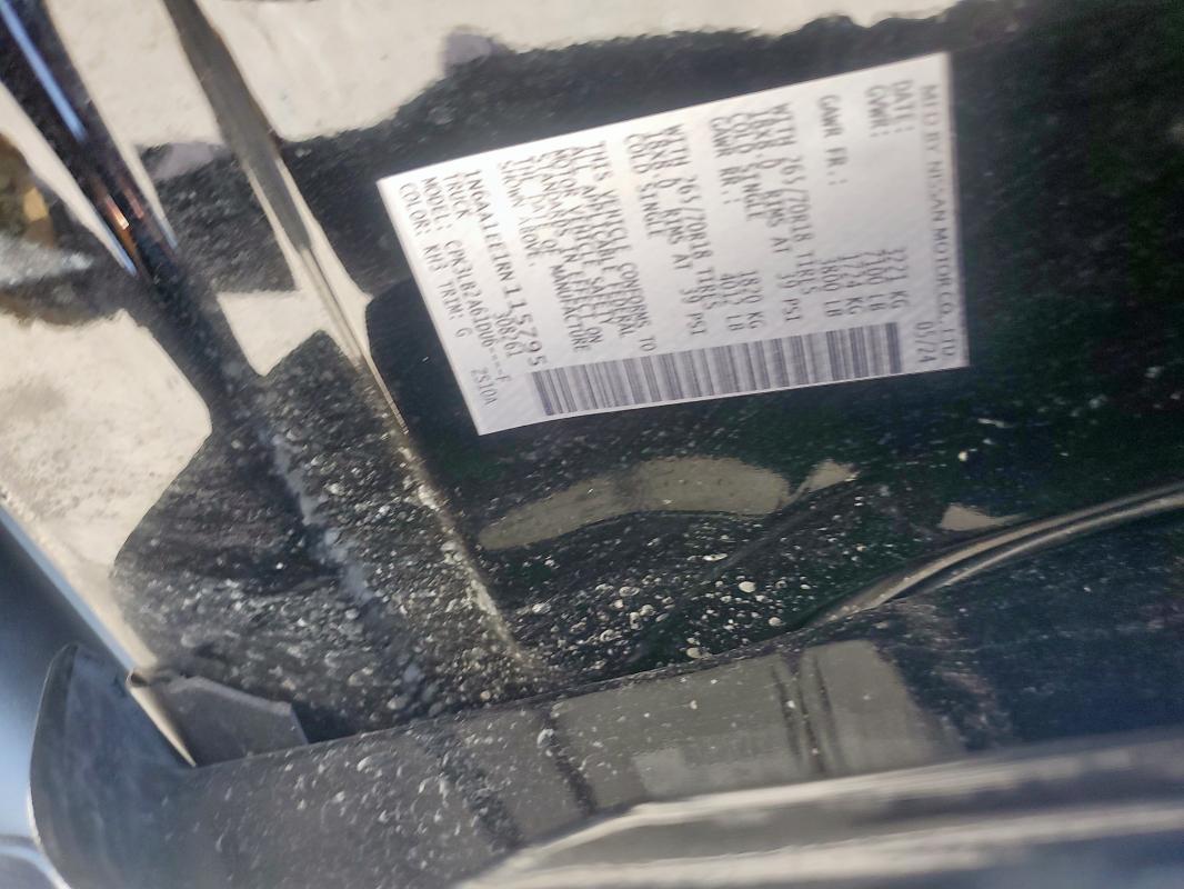 1N6AA1EE1RN115795 - 2024 NISSAN TITAN S BLACK photo 14