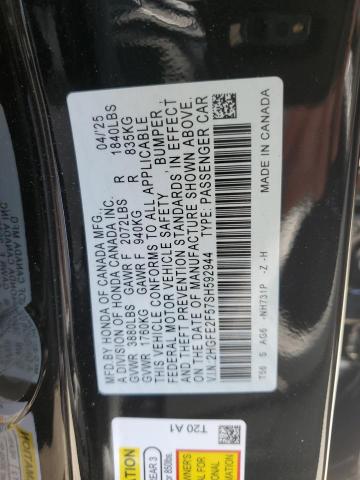 2HGFE2F57SH592944 - 2025 HONDA CIVIC SPORT 黑色 照片 13