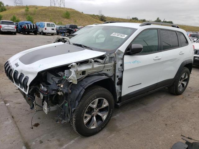 1C4PJMBS0EW171062 - 2014 JEEP CHEROKEE TRAILHAWK WHITE photo 1