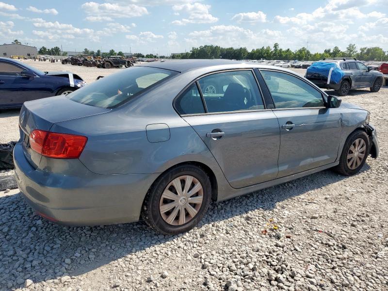 3VW2K7AJ6EM360605 - 2014 VOLKSWAGEN JETTA BASE GRAY photo 3