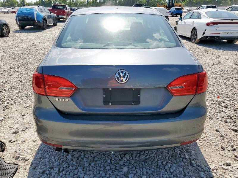 3VW2K7AJ6EM360605 - 2014 VOLKSWAGEN JETTA BASE GRAY photo 6