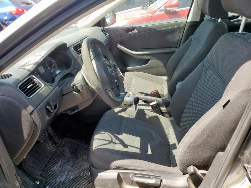 3VW2K7AJ6EM360605 - 2014 VOLKSWAGEN JETTA BASE GRAY photo 7