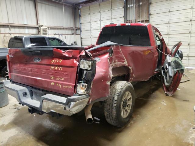 1FTBF2BNXNED04474 - 2022 FORD F250 SUPER RED photo 4