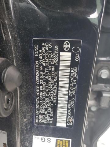 JTDEPMAE3MJ154236 - 2021 TOYOTA COROLLA LE Qara foto 12