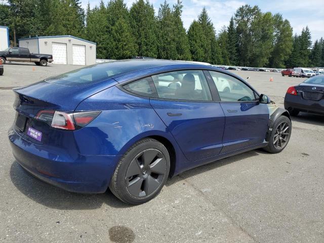 5YJ3E1EA3MF027173 - 2021 TESLA MODEL 3 蓝色 照片 3