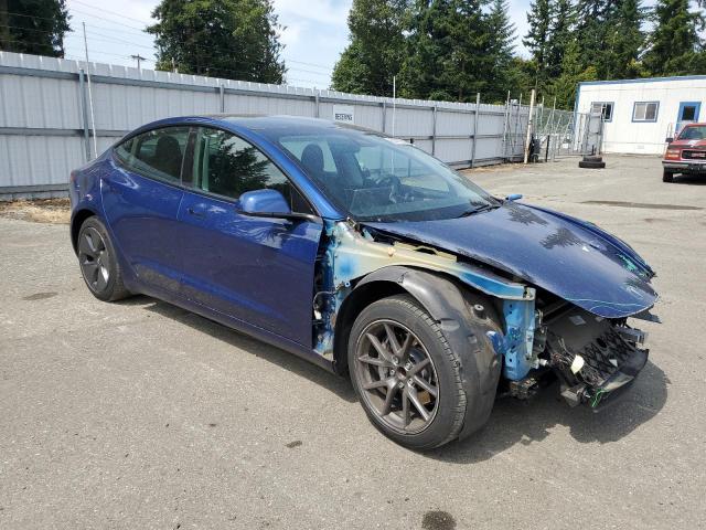 5YJ3E1EA3MF027173 - 2021 TESLA MODEL 3 蓝色 照片 4