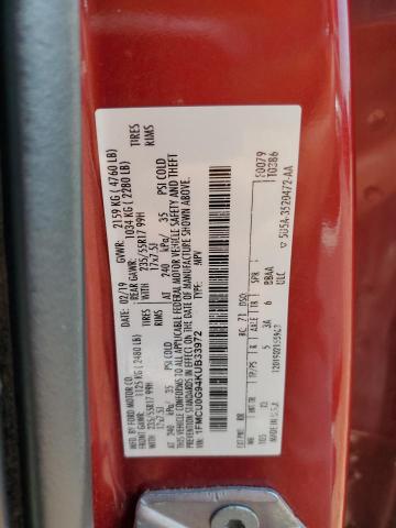 1FMCU0G94KUB33972 - 2019 FORD ESCAPE SE წითელი ფოტო 13