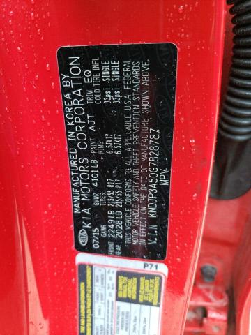 KNDJP3A50G7828787 - 2016 KIA SOUL + RED photo 13