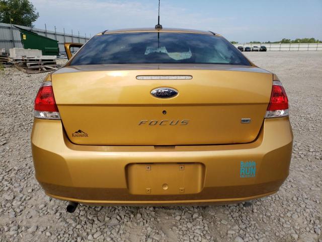 1FAHP35N49W207706 - 2009 FORD FOCUS SE GOLD photo 6