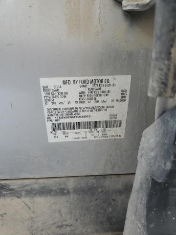 1FM5K8F86FGA34919 - 2015 FORD EXPLORER LIMITED Boz foto 13