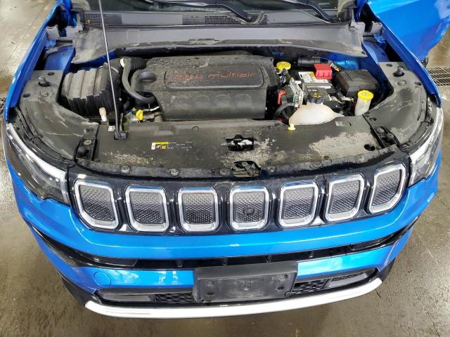 3C4NJDCB2NT193852 - 2022 JEEP COMPASS LIMITED 蓝色 照片 12