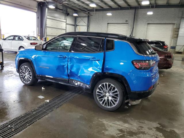 3C4NJDCB2NT193852 - 2022 JEEP COMPASS LIMITED 蓝色 照片 2